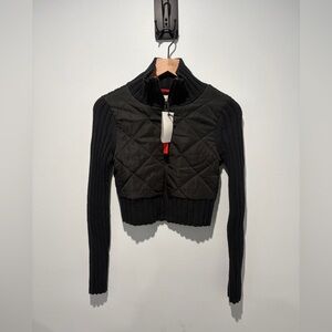 Urban Outfitters BDG Rhett Puffer Knit Cardigan Jacket S NWT